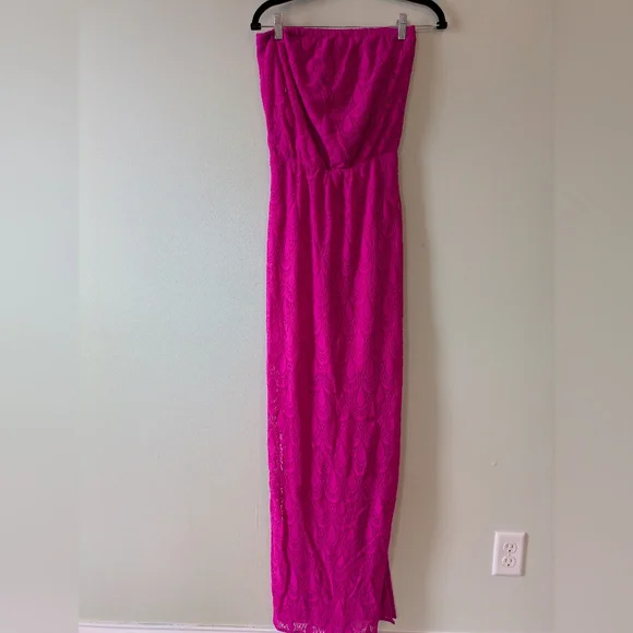 Lilly Pulitzer Vibrant Pink Strapless Dress - Picture 2 of 4